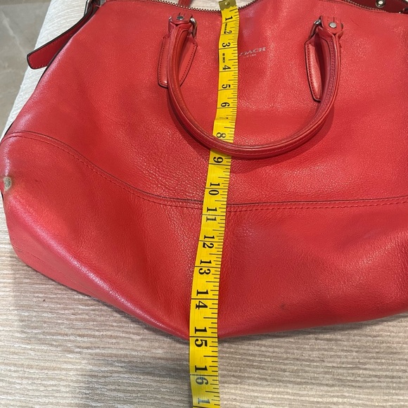 Coach Legacy Rory 
•north south satchel 
•shoulder bag large
•Leather Red - Picture 9 of 11